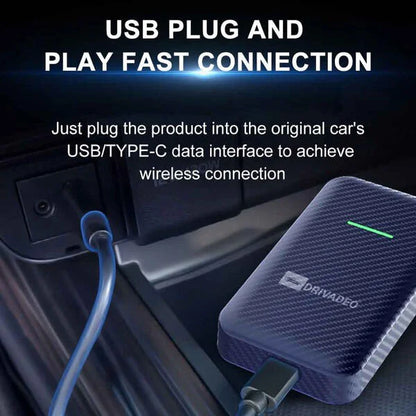 Drivadeo CarPlay Android Auto Wireless Adapter ——CP2A