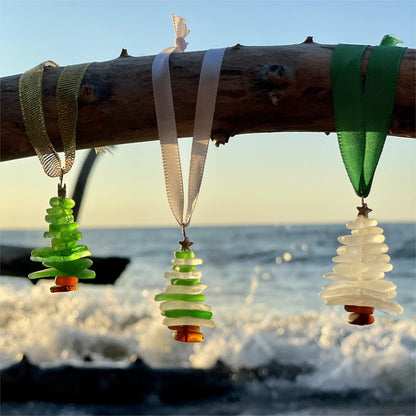 Lake Erie Sea Glass Christmas Tree Ornament