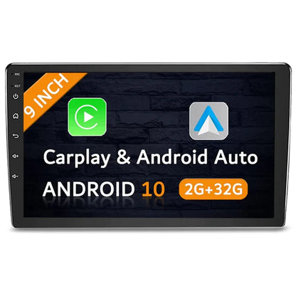 Drivadeo 9 Inch Double din wireless apple carplay car radio with AM